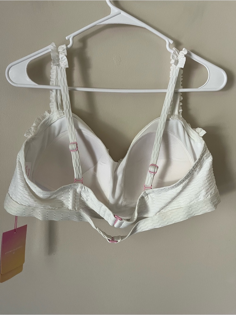Stoney Clover Lane Target Women’s White Ruffle Bikini Top Size 2X NWT Coquette - Picture 4 of 7